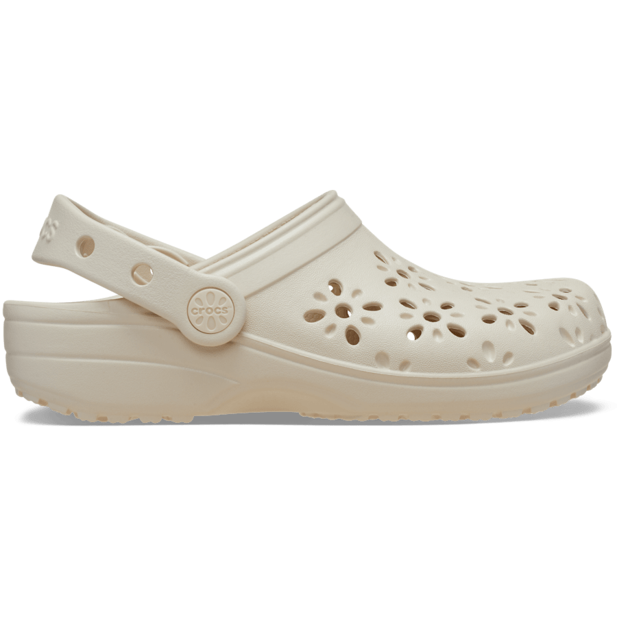 Frappé Kids' Classic Floral Cut-Out Clog - Side - Crocs