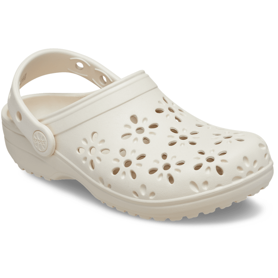 Frappé Kids' Classic Floral Cut-Out Clog - Angle - Crocs