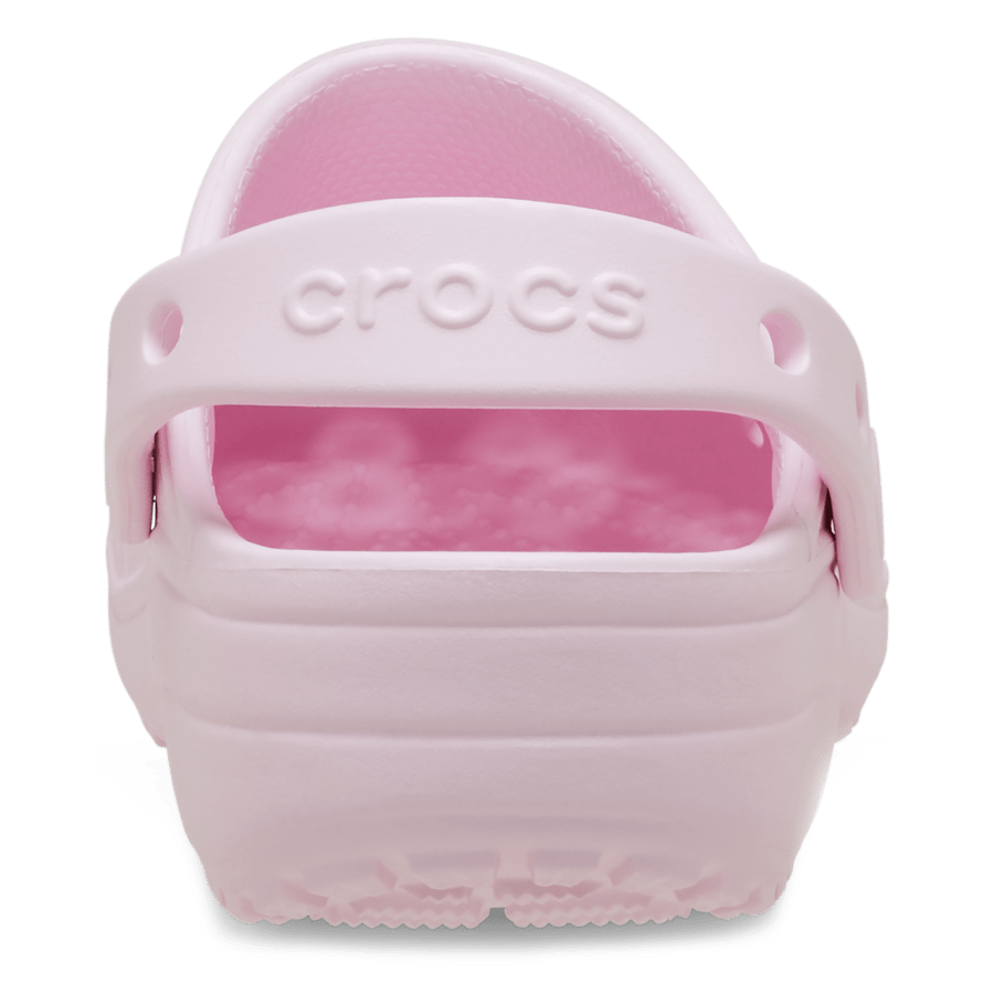 Pink Milk Kids' Classic Floral Cut-Out Clog - Back - Crocs