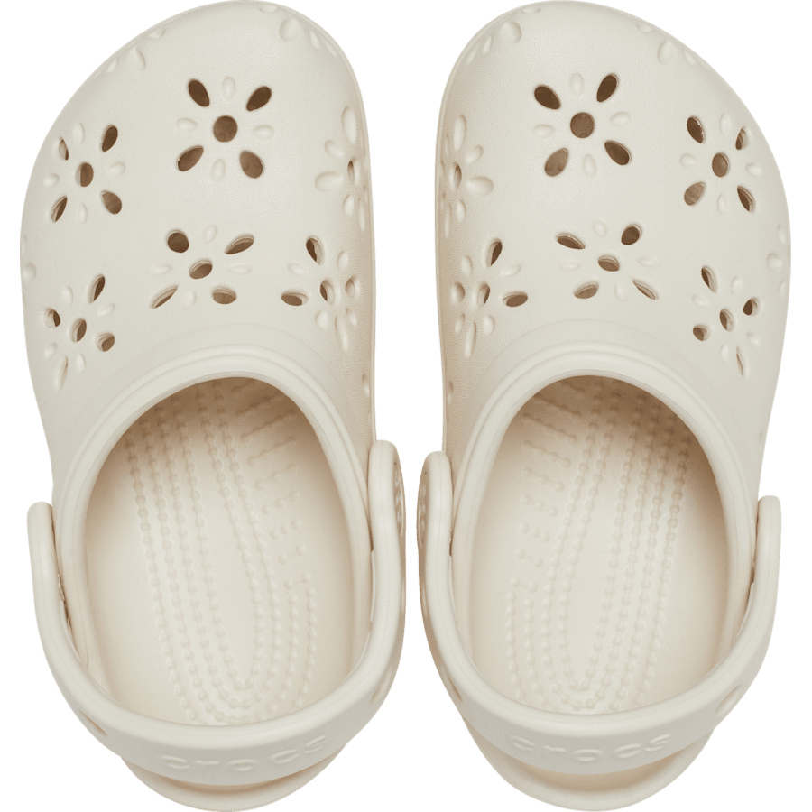 Frappé Toddler Classic Floral Cut-Out Clog - Top - Crocs