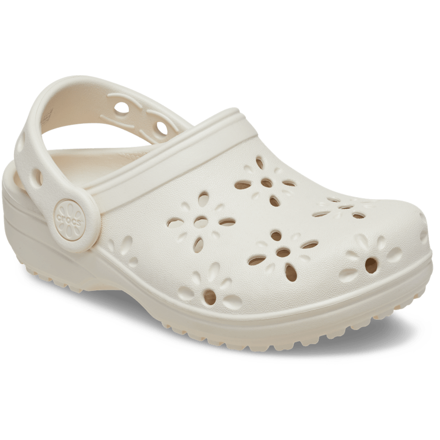 Frappé Toddler Classic Floral Cut-Out Clog - Angle - Crocs