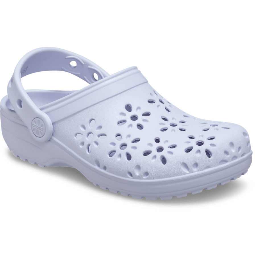Color Toddler Classic Floral Cut-Out Clog - Angle - Crocs