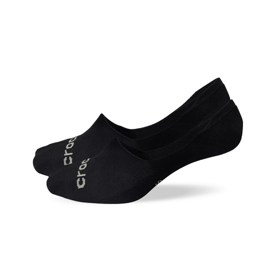 Black CrocsSocks Hidden Liner 3PK - Side - Crocs