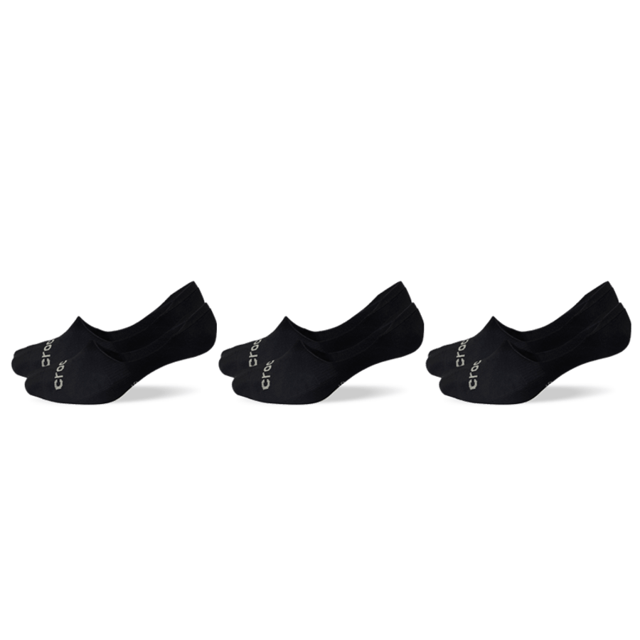 Black CrocsSocks Hidden Liner 3PK - Pair - Crocs