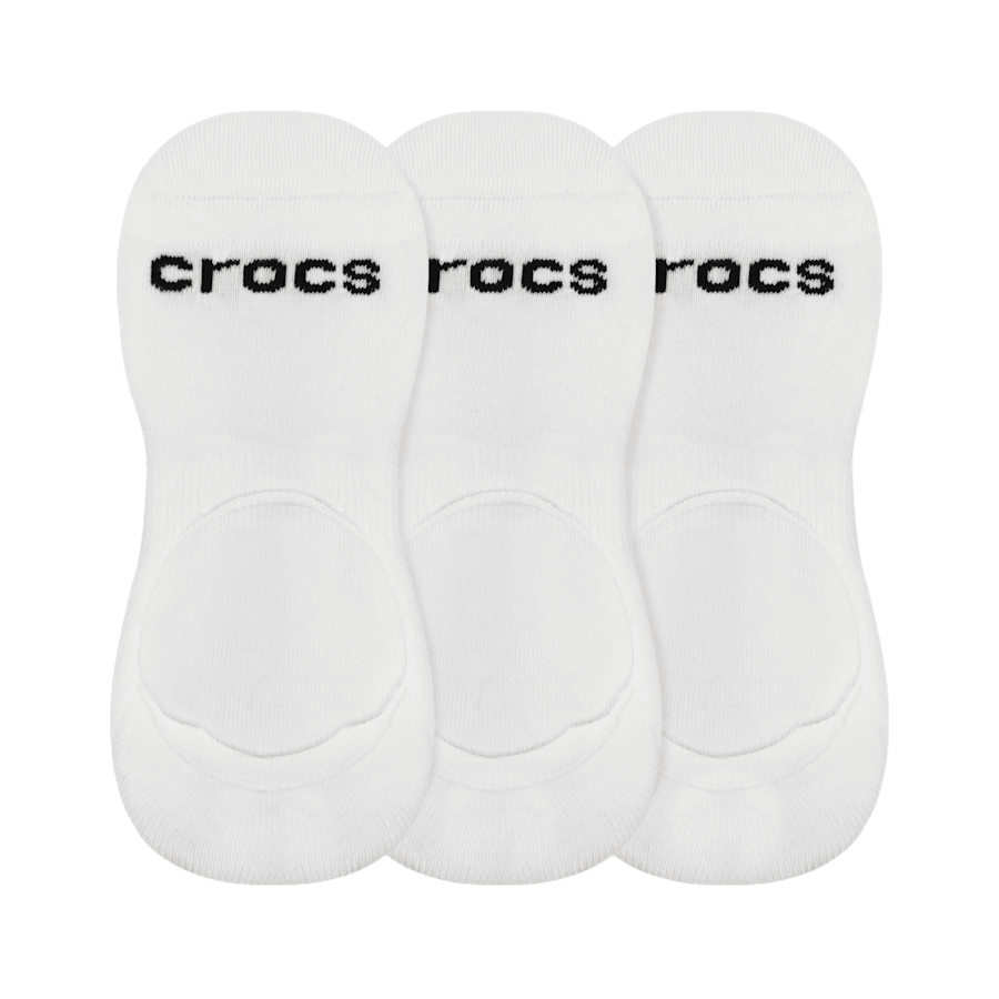 White CrocsSocks Hidden Liner 3PK - Top - Crocs