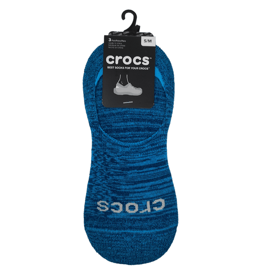 Blue / Multi CrocsSocks Hidden Liner 3PK - Top - Crocs