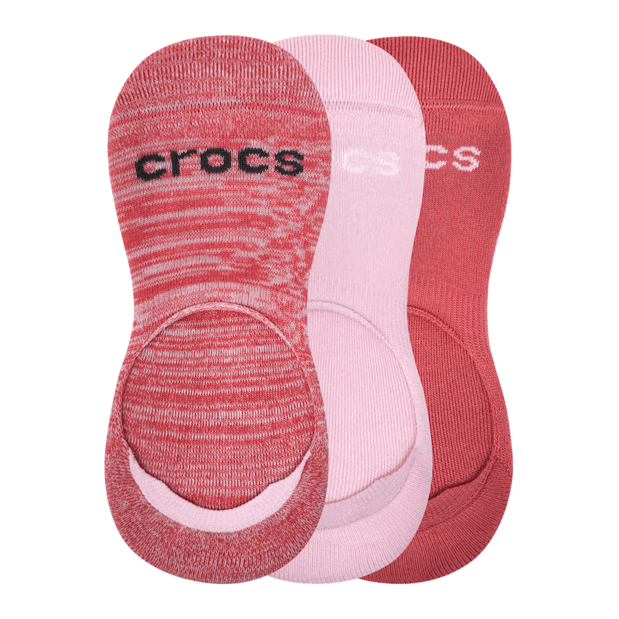 Pink CrocsSocks Hidden Liner 3PK - Angle - Crocs