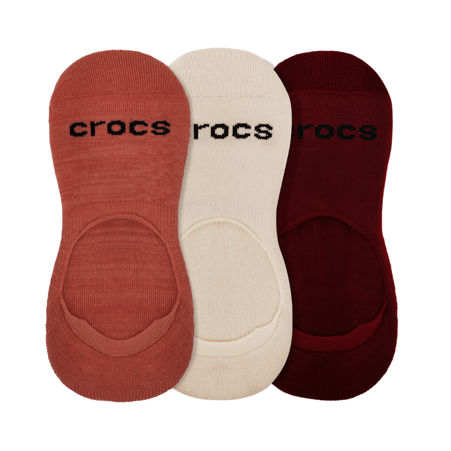 Hot Blush / Multi CrocsSocks Hidden Liner 3PK - Top - Crocs