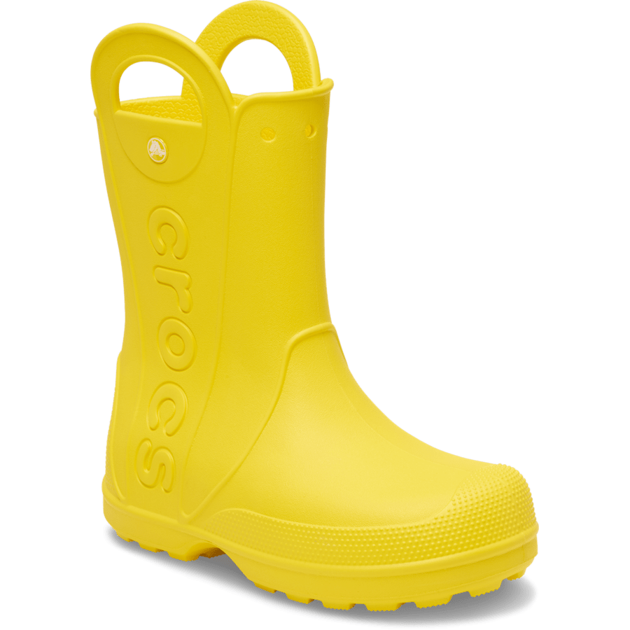Yellow Handle It Rain Boot - Angle - Crocs