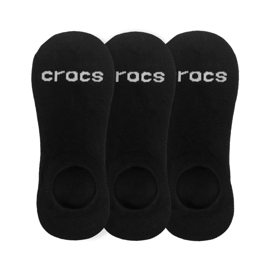 Black Crocs Socks Low Show 3-Pack - Top - Crocs