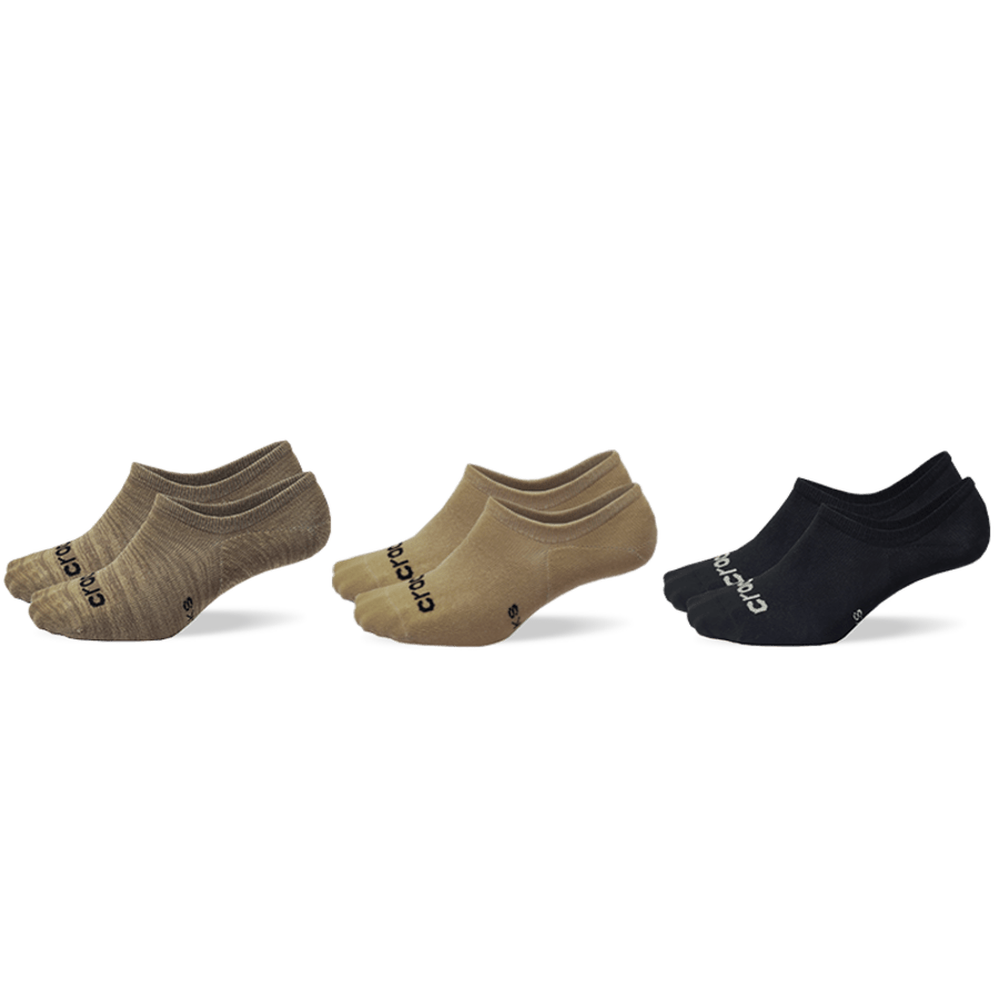 Truffle / Multi Crocs Socks Low Show 3-Pack - Side - Crocs