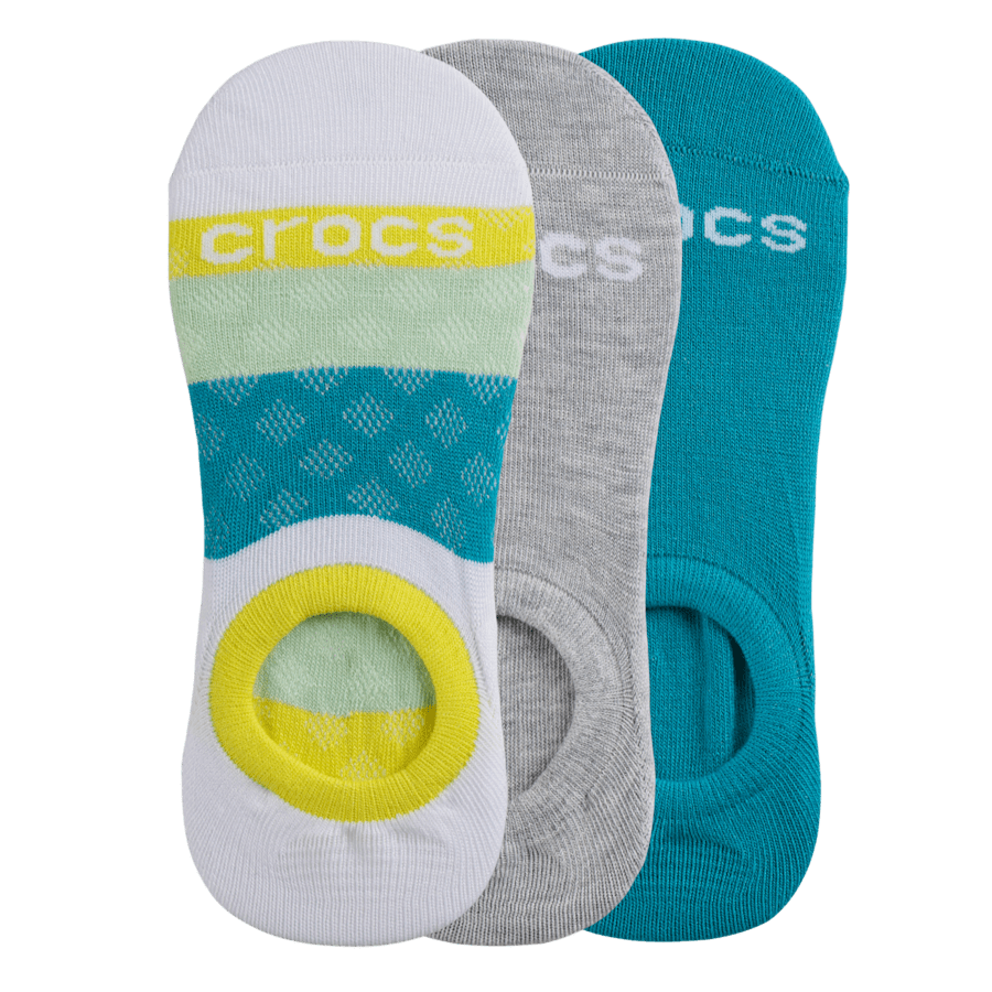 Farbe Low Show Socks 3PK - Seitenansicht - Crocs