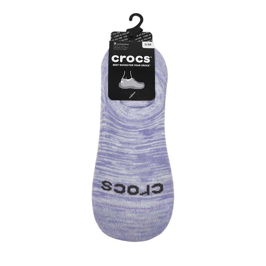 Purple Crocs Socks Low Show 3-Pack - Top - Crocs