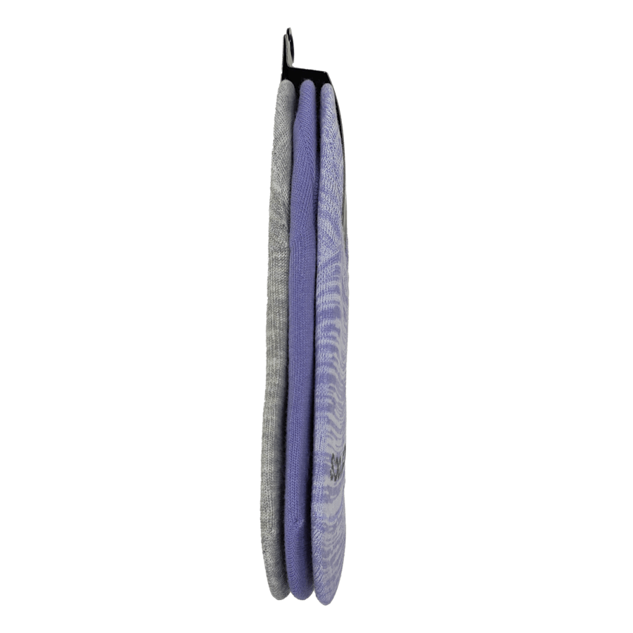 Purple Crocs Socks Low Show 3-Pack - Custom Angle - Crocs