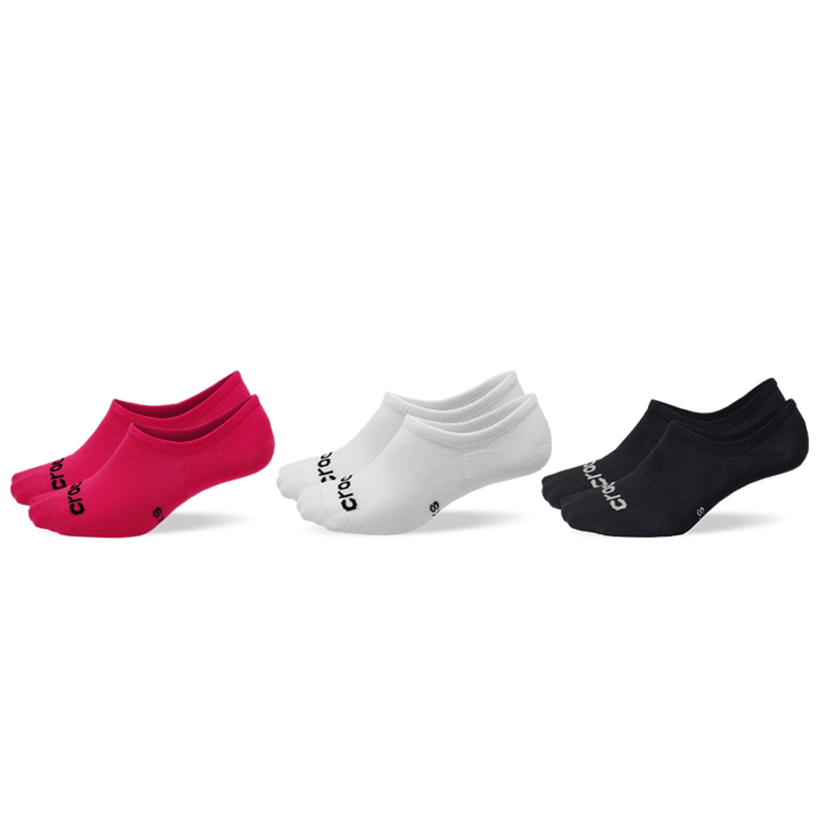 Juice / Multi Crocs Socks Low Show 3-Pack - Angle - Crocs
