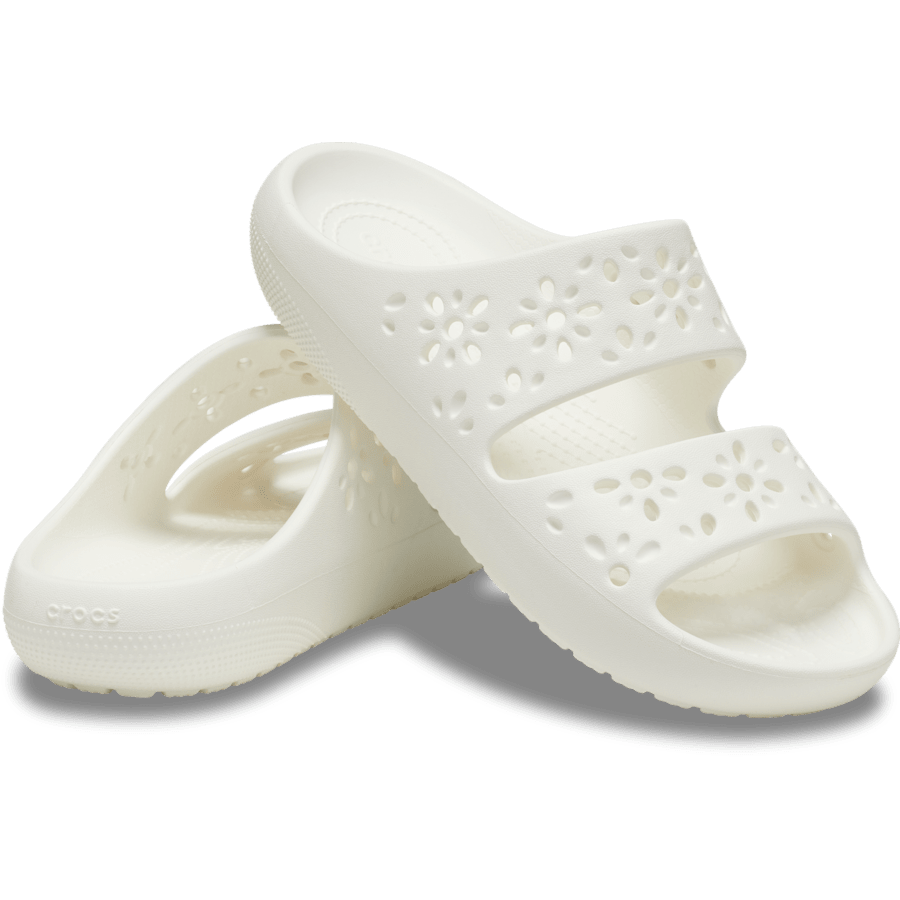 Chalk Classic Floral Cutout Sandal - Pair - Crocs