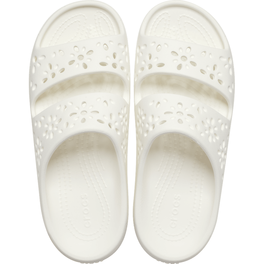 Chalk Classic Floral Cutout Sandal - Top - Crocs