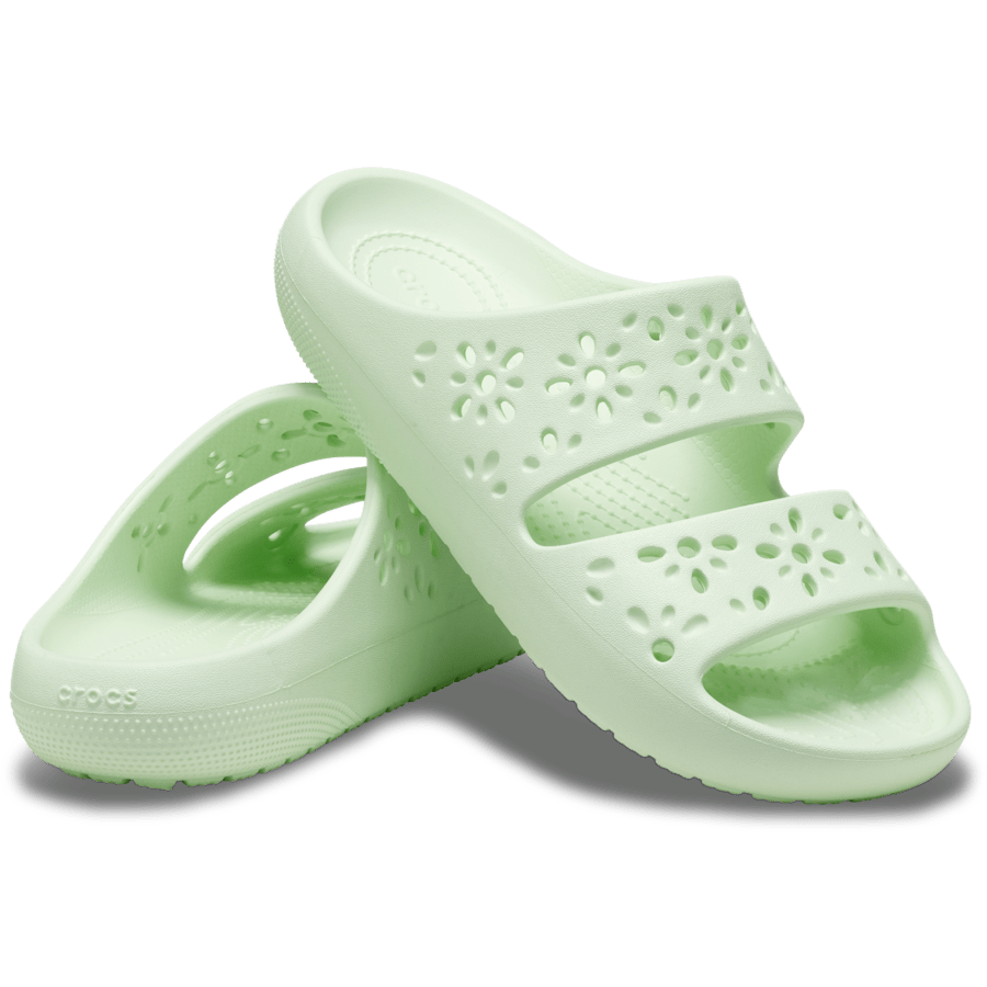 Jade Tint Classic Floral Cutout Sandal - Pair - Crocs