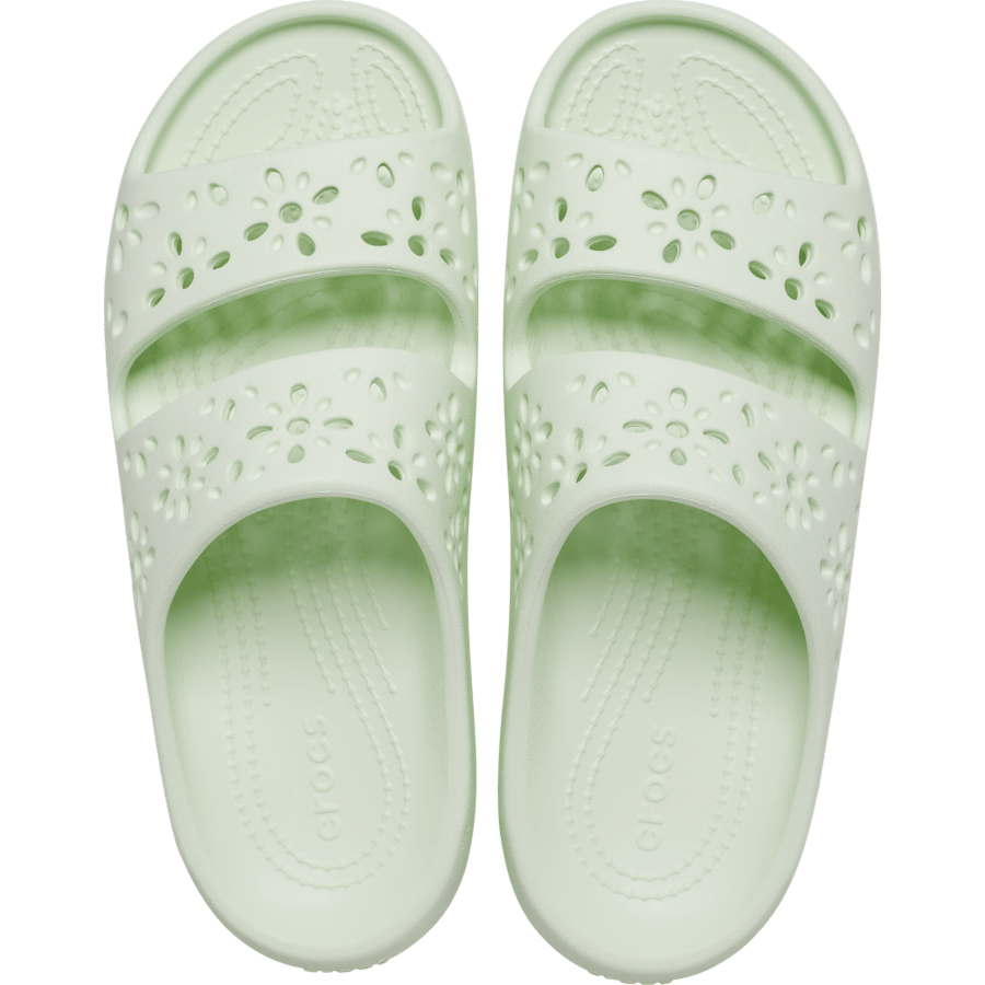 Jade Tint Classic Floral Cutout Sandal - Top - Crocs