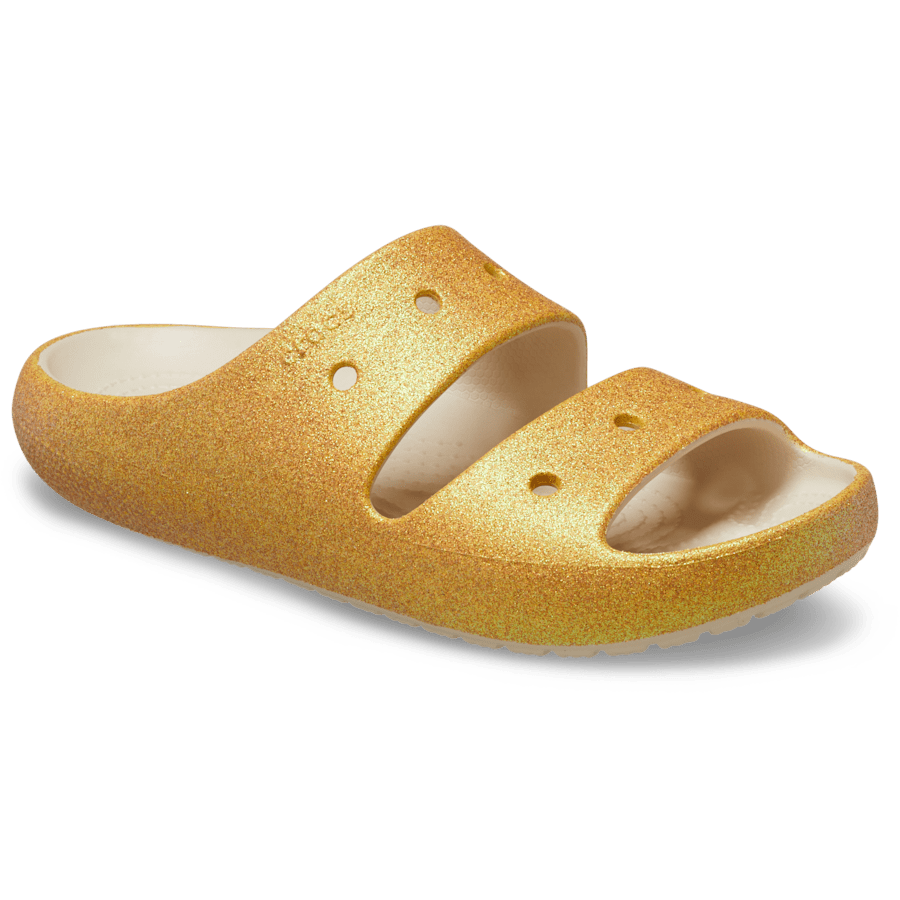 Sandstone Classic Iridescent Glitter Sandal 2.0 - Angle - Crocs