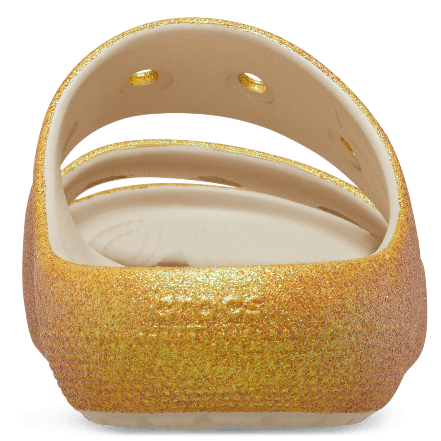 Sandstone Classic Iridescent Glitter Sandal 2.0 - Back - Crocs