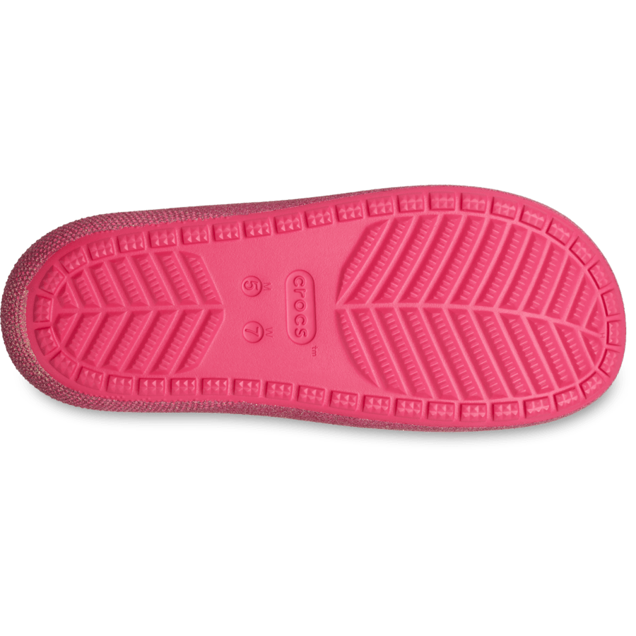 Dragon Fruit Classic Iridescent Glitter Sandal 2.0 - Bottom - Crocs
