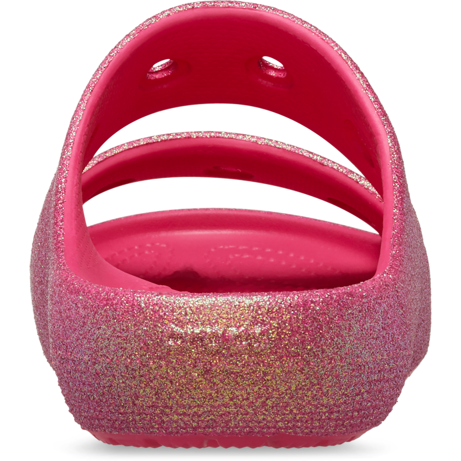 Dragon Fruit Classic Iridescent Glitter Sandal 2.0 - Back - Crocs