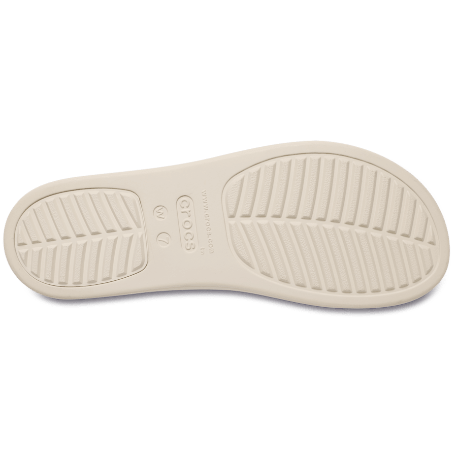 Sandstone Brooklyn Buckle Frosted Low Wedge - Bottom - Crocs