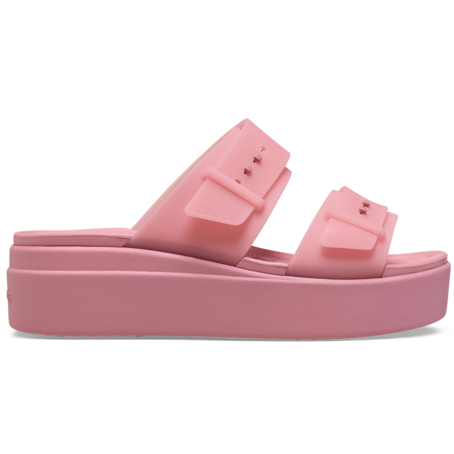 Rosette Brooklyn Buckle Frosted Low Wedge - Side - Crocs