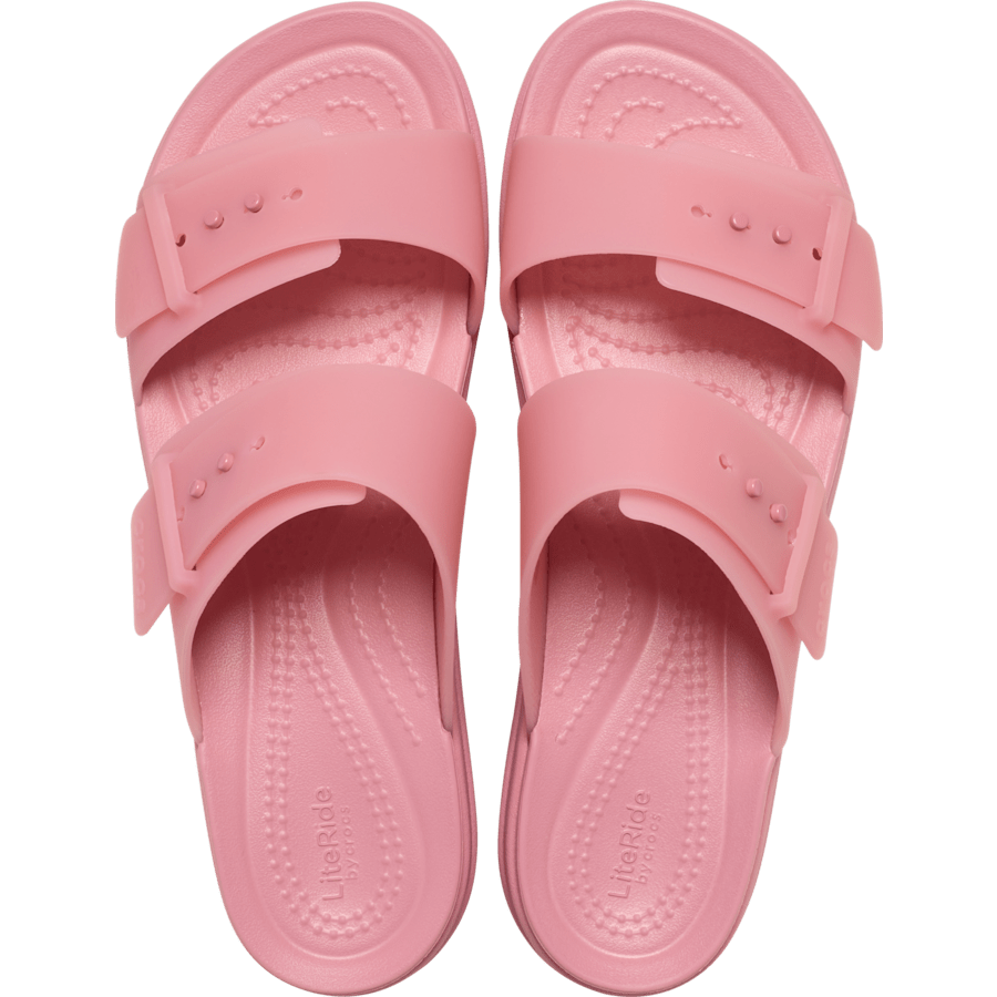 Rosette Brooklyn Buckle Frosted Low Wedge - Top - Crocs