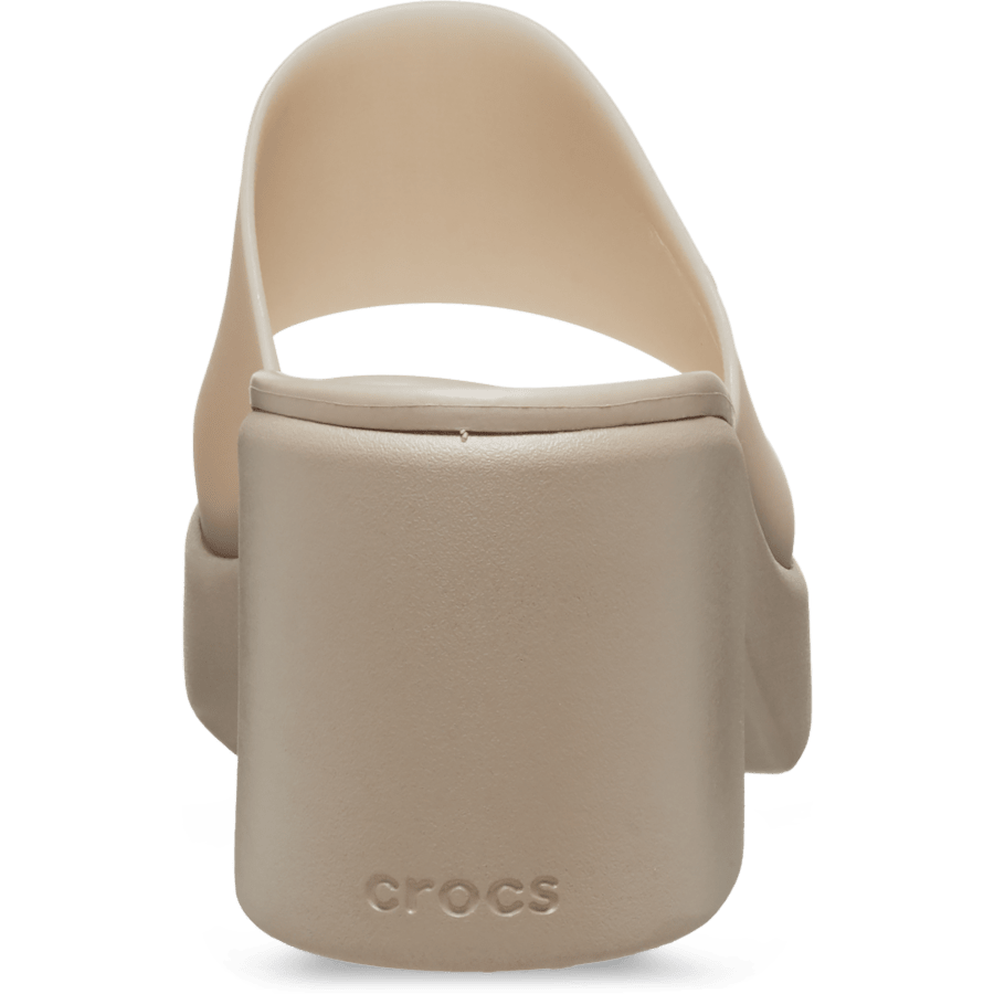 Taupe Brooklyn Frosted Slide Heel - Back - Crocs