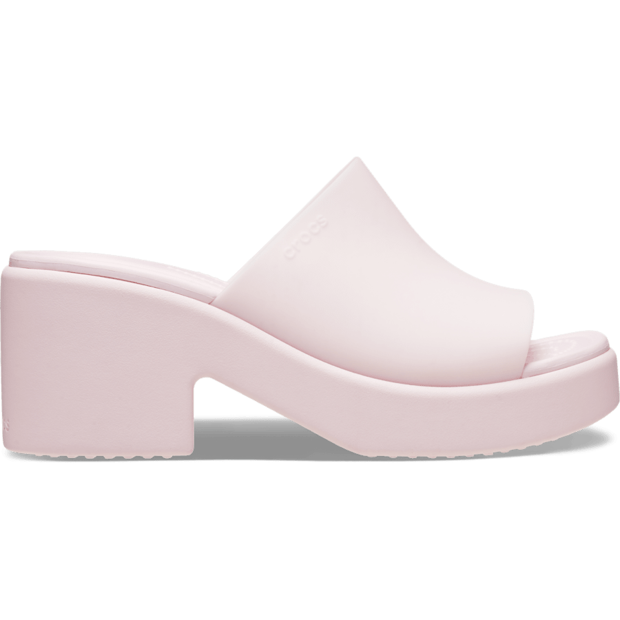 Pink Milk Brooklyn Frosted Slide Heel - Side - Crocs