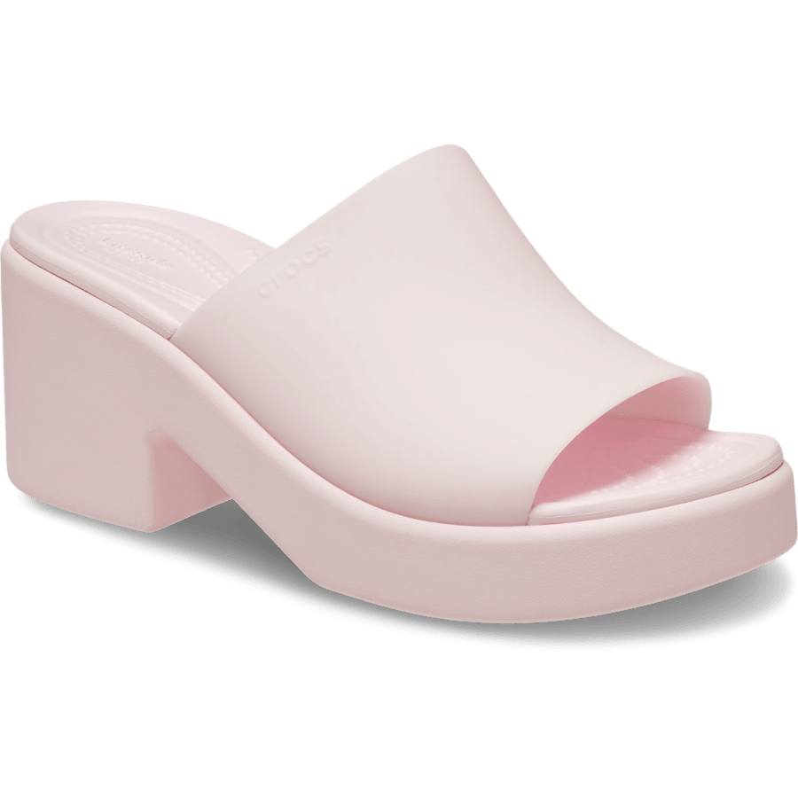 Pink Milk Brooklyn Frosted Slide Heel - Angle - Crocs