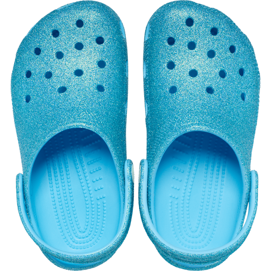 Tinted Glass Kids’ Classic Iridescent Glitter Clog - Top - Crocs