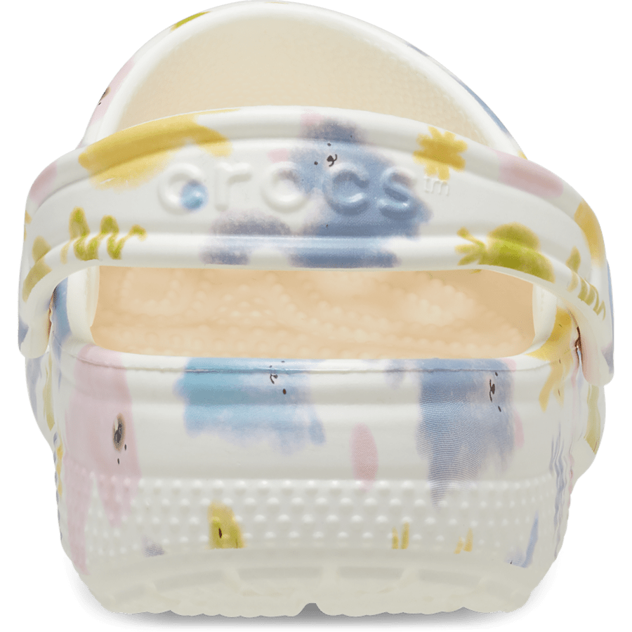 Chalk Toddler Classic Pastel Pets Clog - Back - Crocs