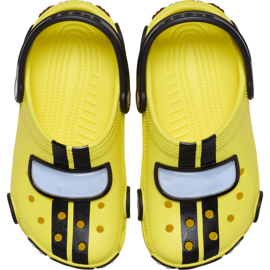 Cyber Yellow Toddler Classic IAM Race Car Clog - Top - Crocs