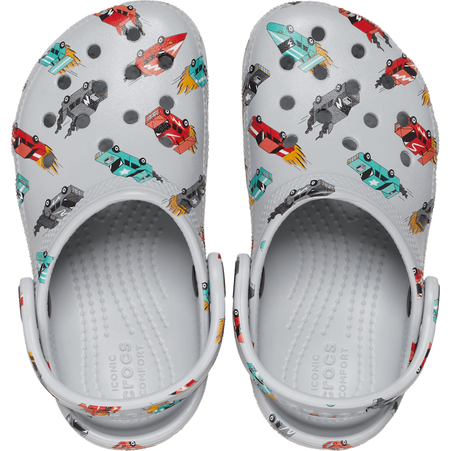 Mirage / Multi Toddler Classic Race Cars Graphic Clog - Top - Crocs