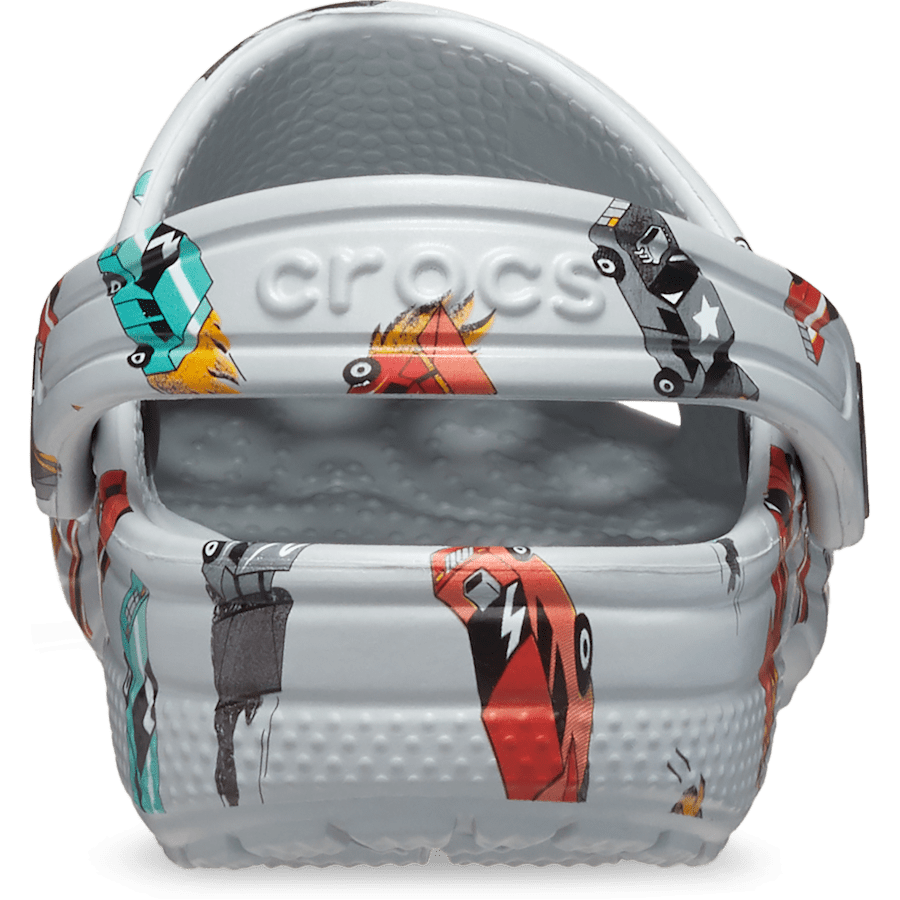 Mirage / Multi Toddler Classic Race Cars Graphic Clog - Back - Crocs