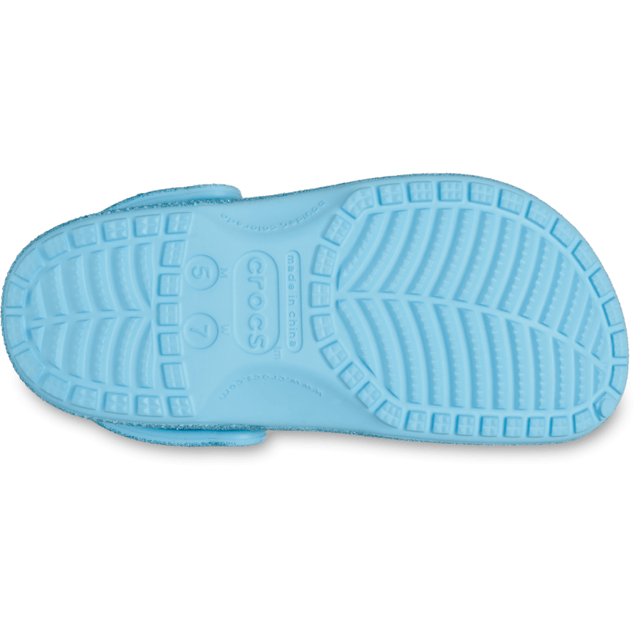 Tinted Glass Classic Iridescent Glitter Clog - Bottom - Crocs