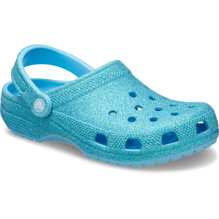 Tinted Glass Classic Iridescent Glitter Clog - Angle - Crocs