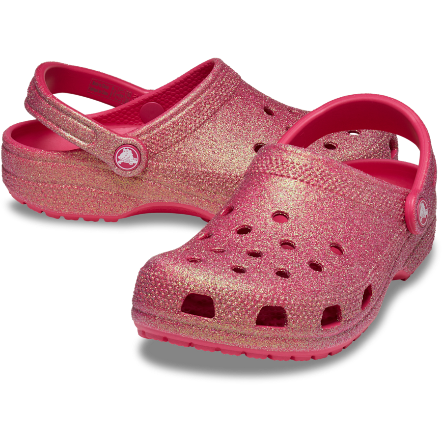 Dragon Fruit Classic Iridescent Glitter Clog - Pair - Crocs