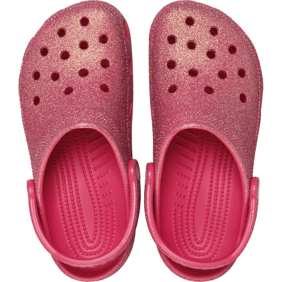 Dragon Fruit Classic Iridescent Glitter Clog - Top - Crocs
