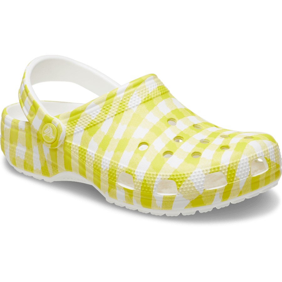 Daylily Classic Gingham Clog - Angle - Crocs