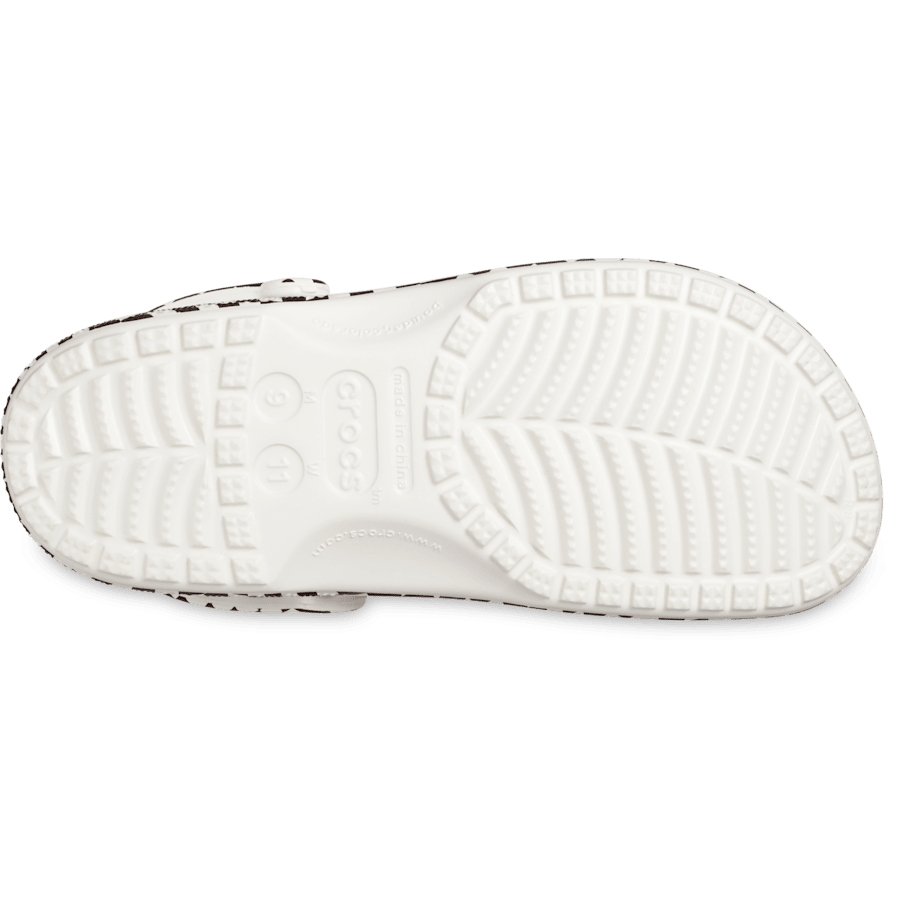 White / Black Warped Checker Clog - Bottom - Crocs