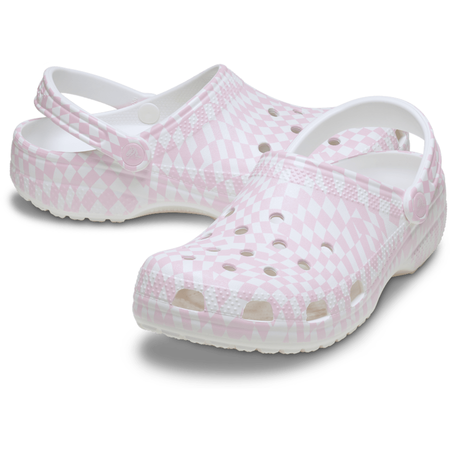 Pink Milk Warped Checker Clog - Pair - Crocs