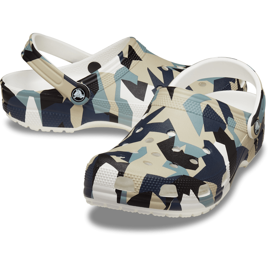 White / Multi Classic Geo Camo Clog - Pair - Crocs