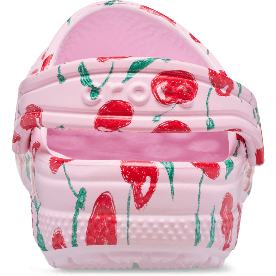 Pink Milk Kids’ Classic Fresh Fruits Clog - Back - Crocs