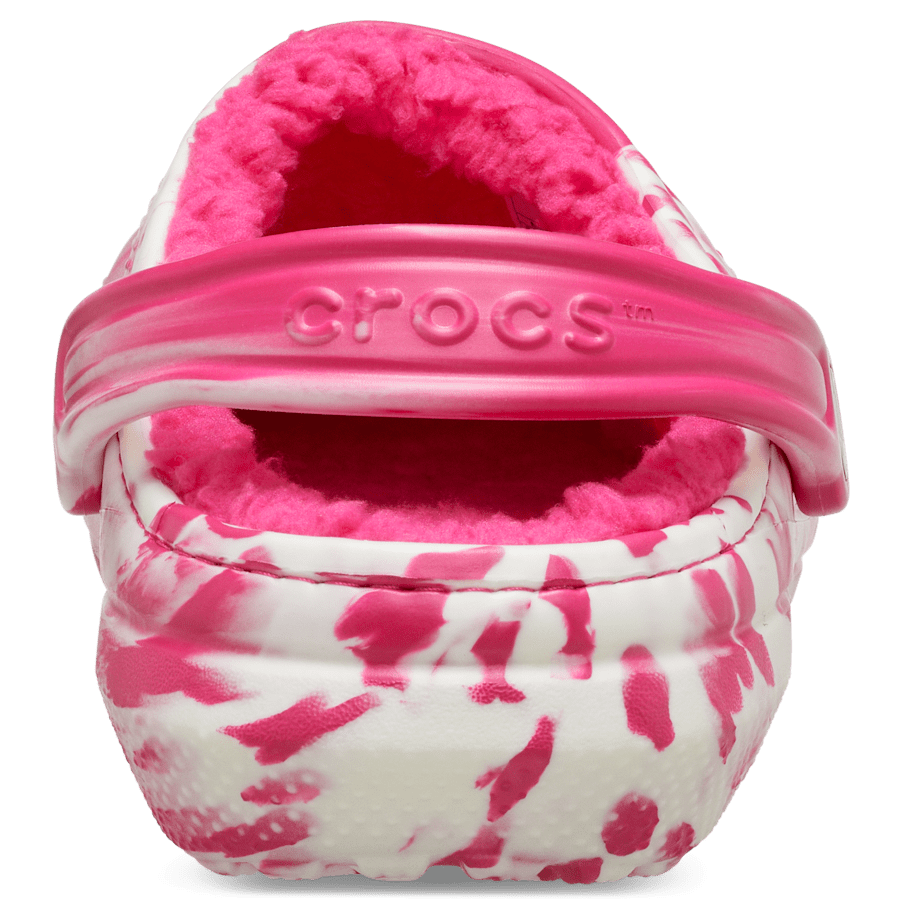 Color Classic Lined Glow-in-the-Dark Marbled Clog - Back - Crocs