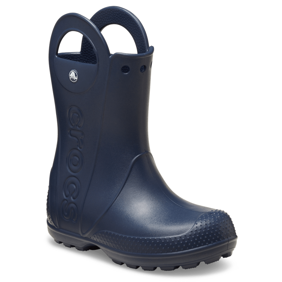 Navy Kids’ Handle It Rain Boot - Angle - Crocs