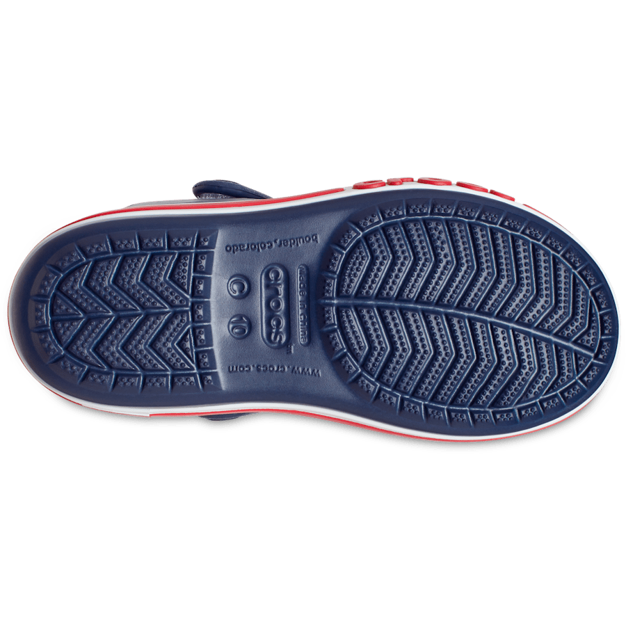Navy / Pepper Toddler Bayaband Sandal - Bottom - Crocs